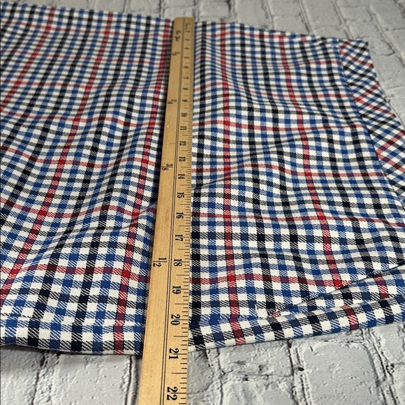Talbots Gingham Plaid A-Line Skirt size 10 NEW Red Navy Blue Black White - Picture 11 of 16
